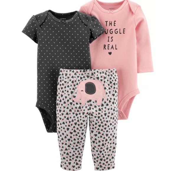 Carter's Matching Sets Carters Baby Girl 3 Piece Set Size 2 Months